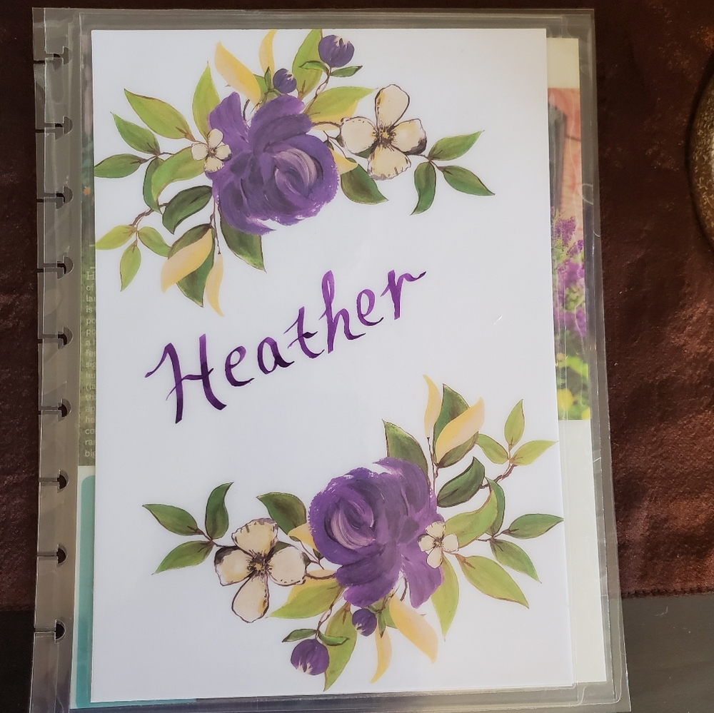 Homemade cover for your Classic size Disc Bound Planner Heather